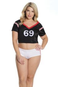 Touch Down Crop Top & Booty Shorts