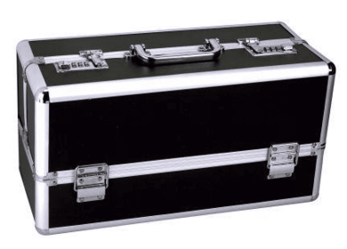 LOCKABLE VIBRATOR CASE BLACK LARGE