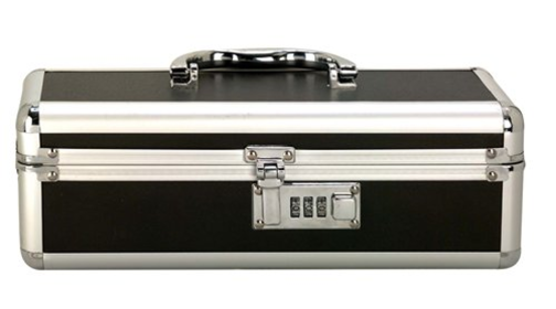 LOCKABLE VIBRATOR CASE BLACK SMALL