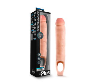 PERFORMANCE PLUS 11.5IN SILICONE COCK SHEATH PENIS EXTENDER VANILLA