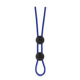 STAY HARD SILICONE DOUBLE LOOP COCK RING BLUE
