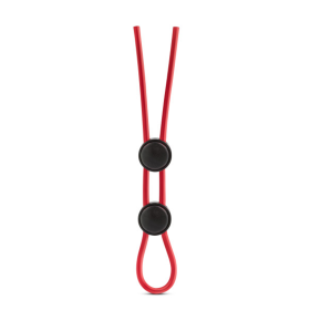 STAY HARD SILICONE DOUBLE LOOP COCK RING RED