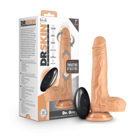 DR SKIN DR GREY 7IN DILDO THRUSTING VANILLA