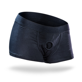 (D) TEMPTASIA HARNESS BRIEFS XLARGE BLACK