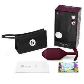 B VIBE SNUG PLUG 5 DARK RED (NET)