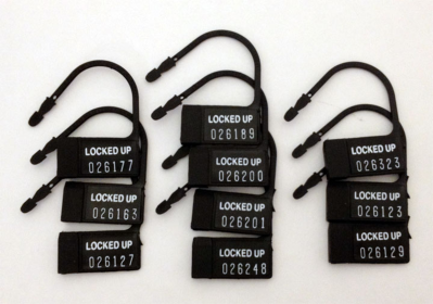 CHASTITY 10 PACK ONE TIME USE PLASTIC LOCKS
