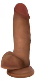 JOCK BARESKIN 7IN LATTE DILDO W/ BALLS