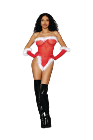 (WD)NAUGHTY LIST SEAMLESS FISH SANTA TEDDY LIPSTICK RED OS