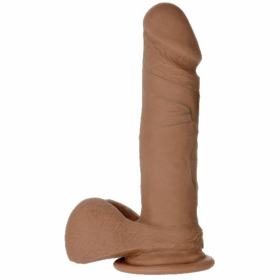 REALISTIC COCK ULTRASKYN BROWN 6IN