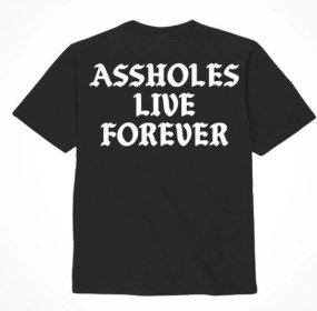 ASSHXLES LIVE FOREVER BLACK & WHITE - LARGE