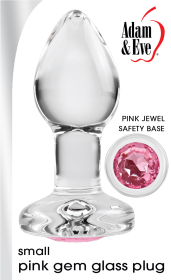 (D)ADAM & EVE PINK GEM GLASS P SMALL