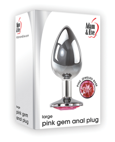 (D)ADAM & EVE PINK GEM ANAL PL LARGE