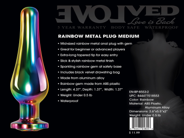 RAINBOW METAL PLUG MEDIUM