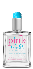 PINK WATER 4 OZ GLASS BOTTLE W/ PUMP