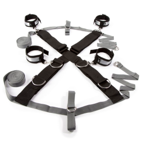 FIFTY SHADES KEEP STILL OVER THE BED CROSS RESTRAINT SILVER