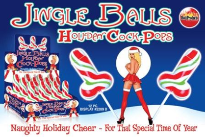 JINGLE BALLS HOLIDAY COCK POPS 12PC DISPLAY
