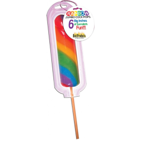 JUMBO RAINBOW COCK POPS 1PC