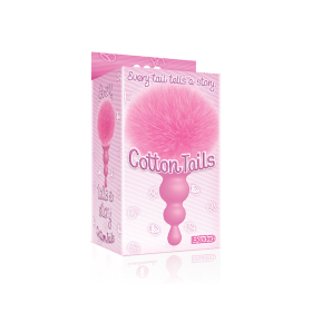 THE 9S COTTONTAILS BUNNY TAIL BUTT PLUG BEADED PINK