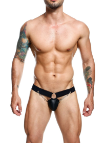 MALE BASICS DNGEON CHAIN JOCKSTRAP BLACK O/S