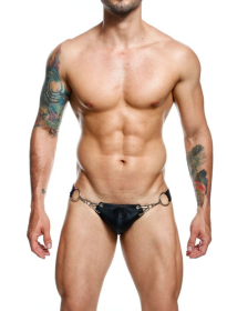 MALE BASICS DNGEON SNAP JOCKSTRAP BLACK O/S