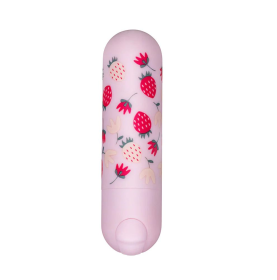 BARI SUPER CHARGED MINI BULLET W/ STRAWBERRY PATTERN