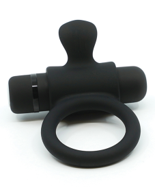 SENSUELLE SILICONE BULL RING BLACK