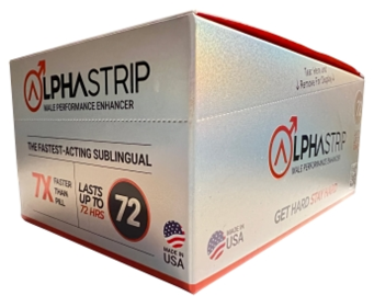 ALPHASTRIP 72 SUBLINGUAL MALE ENHANCEMENT 24PC DISPLAY (NET)