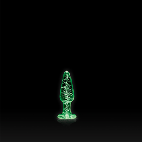 FIREFLY GLASS TAPERED PLUG SMALL CLEAR