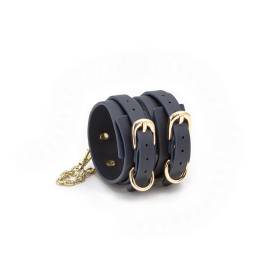 BONDAGE COUTURE ANKLE CUFFS BLUE