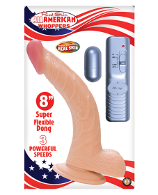 ALL AMERICAN WHOPPER 8IN W/ BALLS FLESH