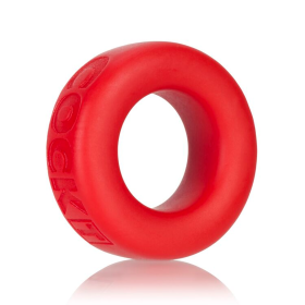 COCK-T SMALL COMFORT COCKRING ATOMIC JOCK/OXBALLS SILICONE SMOOSH RED(NET)