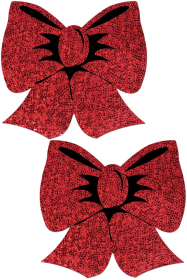 PASTEASE HOLOGRAPHIC RED BOWS