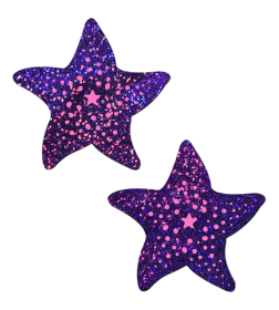 PASTEASE TWINKLING PURPLE & PINK STARFISH