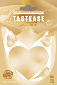 TASTEASE SWEET CREAM EDIBLE NIPPLE PASTIES & PECKER WRAPS