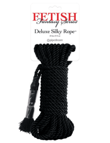 FETISH FANTASY SERIES DELUXE SILK ROPE BLACK