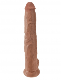 KING COCK 14 IN COCK W/BALLS TAN
