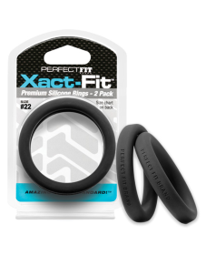 PERFECT FIT XACT-FIT #22 2 PK BLACK
