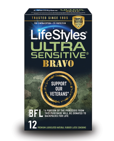 (D) LIFESTYLES ULTRA SENSITIVE BRAVO 12PK