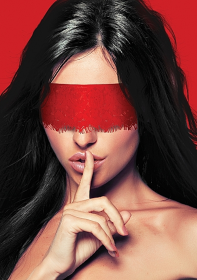 MYSTERE LACE MASK RED