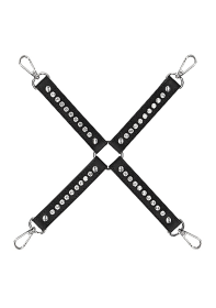 DIAMOND STUDDED HOGTIE BLACK