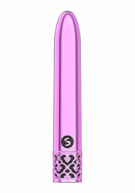 ROYAL GEMS SHINY PINK ABS BULLET RECHARGEABLE