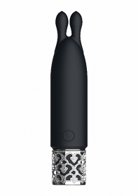 ROYAL GEMS TWINKLE SILICONE BULLET RECHARGEABLE BLACK