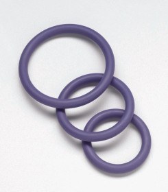 NITRILE COCK RING SET-PURPLE