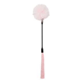 SEX & MISCHIEF WHIPPER TICKLER PINK & WHITE
