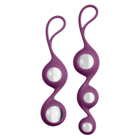 CLOUD 9 HEALTH & WELLNESS BOROSILICATE KEGEL TRAINING SET - PLUM