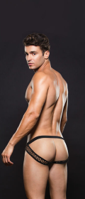 ENVY MODERN FISHNET OPEN BACK BRIEF BLACK M/L