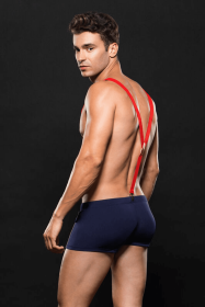 ENVY FIREMAN BOTTOM W/ SUSPENDERS 2PC M/L