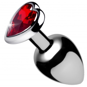 BOOTY SPARKS RED HEART GEM ANAL PLUG LARGE