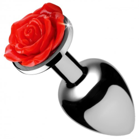BOOTY SPARKS RED ROSE ANAL PLUG SMALL