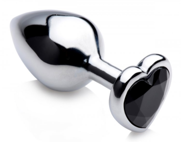 BOOTY SPARKS BLACK HEART GEM ANAL PLUG MEDIUM